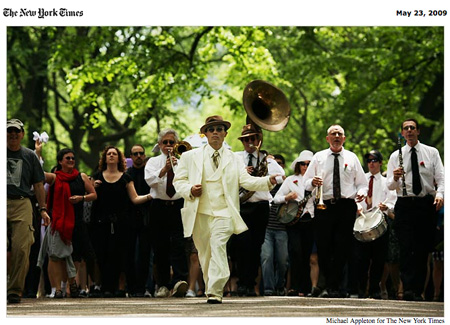 Rik second line procession Frankie95