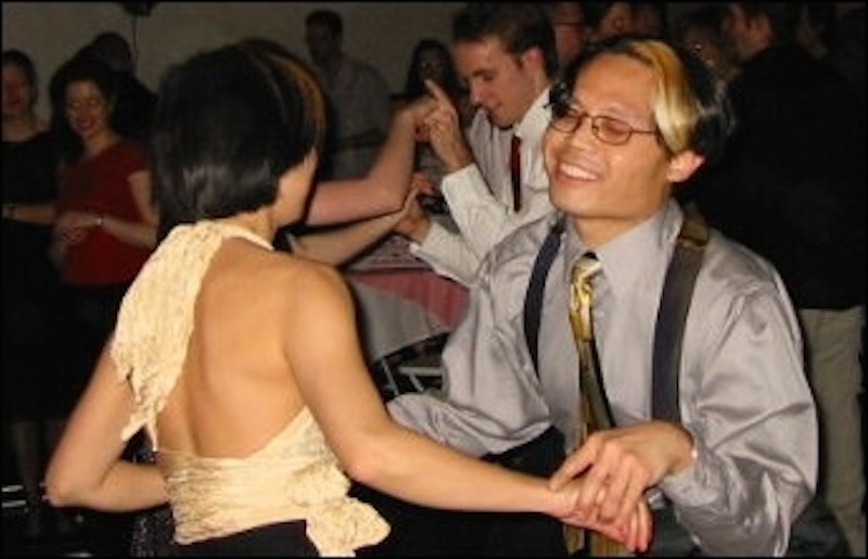 Rik and Tomo dancing 2002
