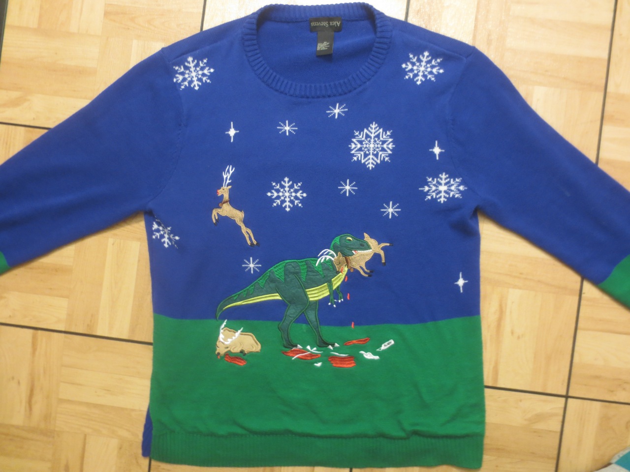 T-rex christmas sweater