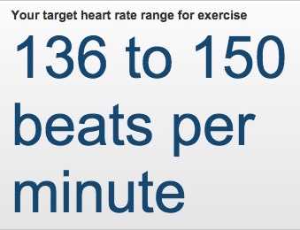 My target heart rate